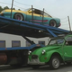An ‘I Fly Bleifrei’ edition Citroën 2CV, once advertised as clean, now seen as an eco menace. Screenshot taken from the 1991 film Manta, Manta